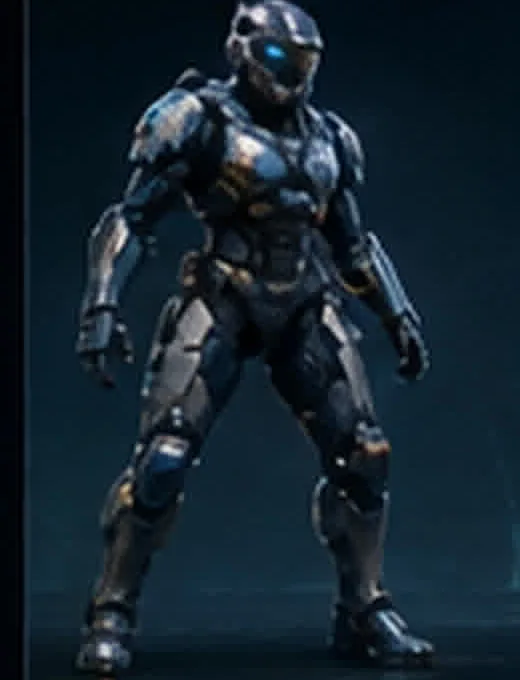 Strider frame concept: light, slim, blue-lit